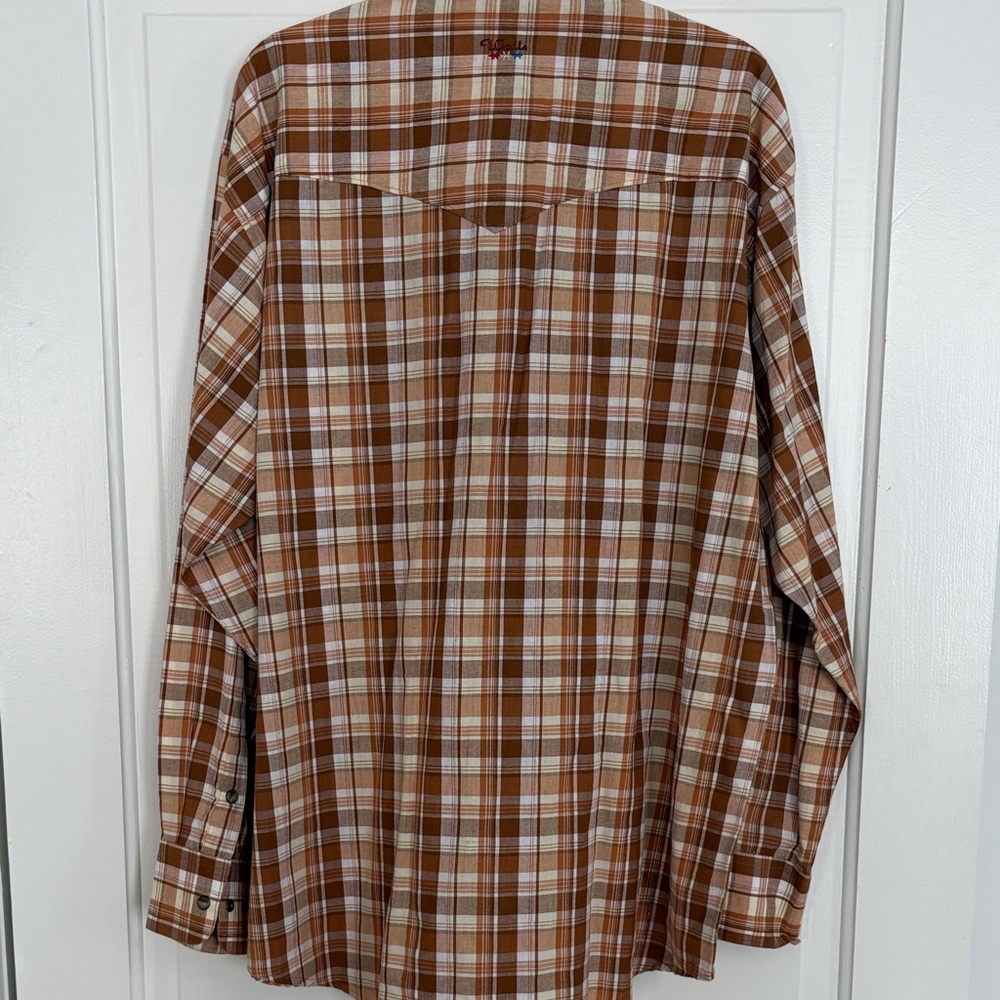 Vintage Walls Authentic Ranch ware long sleeve pearl snap gold accents rn17182‎ - Picture 8 of 8
